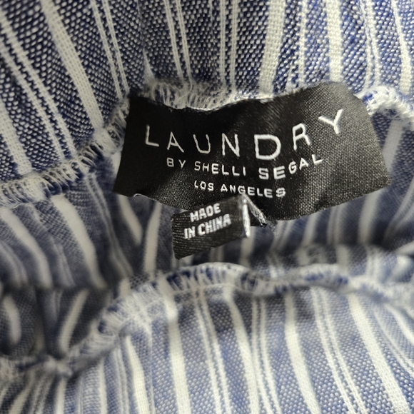 Laundry By Shelli Segal Wide-Leg Linen-Blend Pants Women's Size Medium - Picture 8 of 11